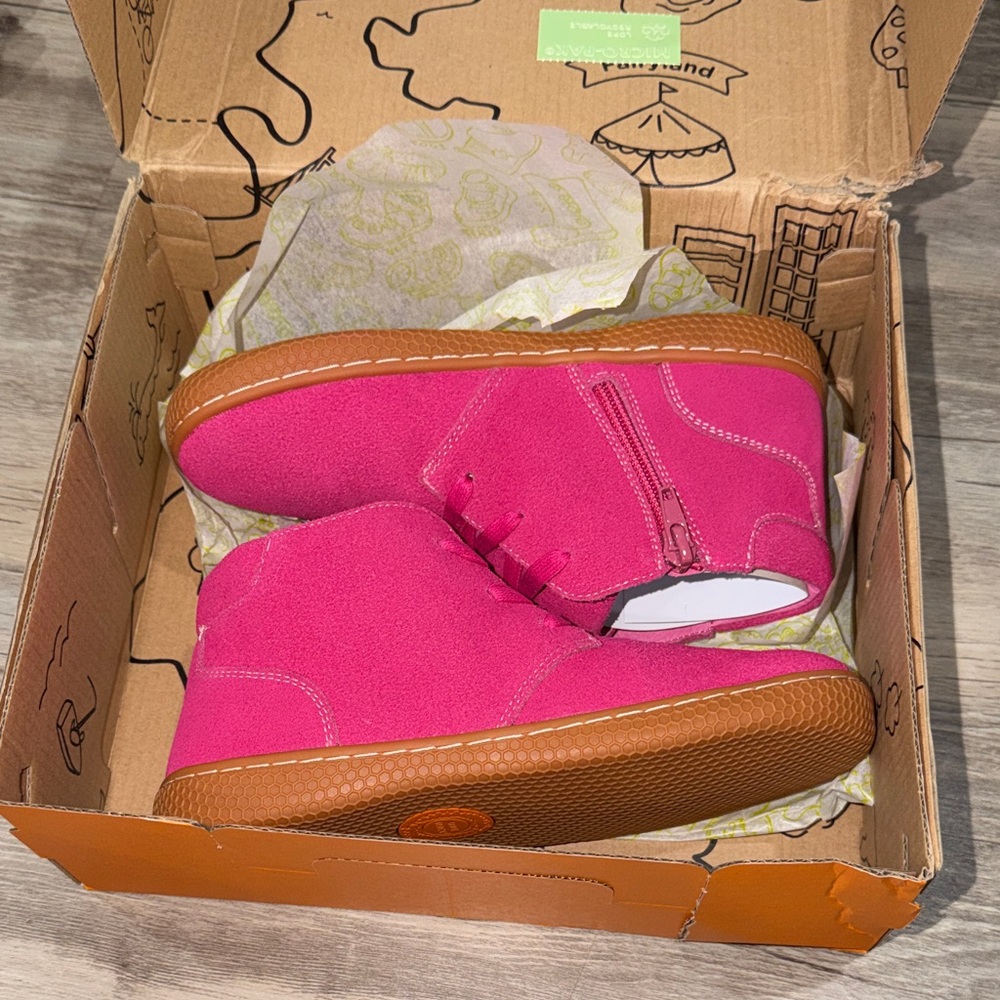 Livie & Luca Hot Pink Suede Zip Sneakers